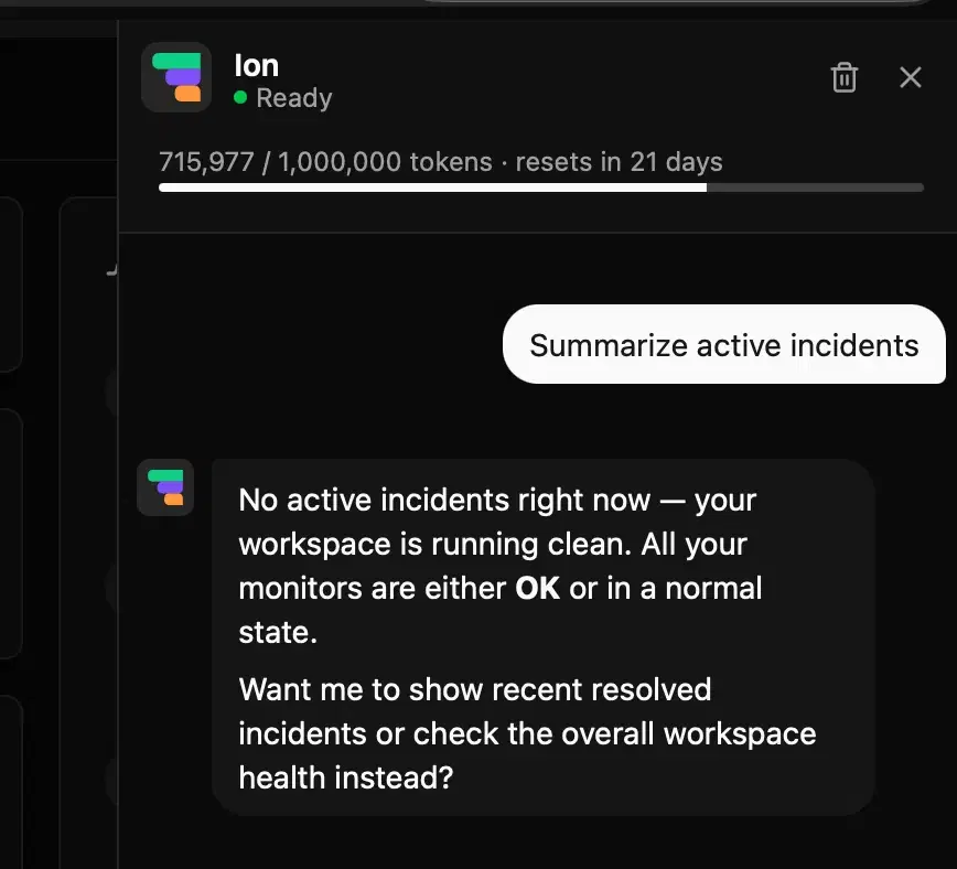 Ionhour MCP-powered incident analysis and reliability insights